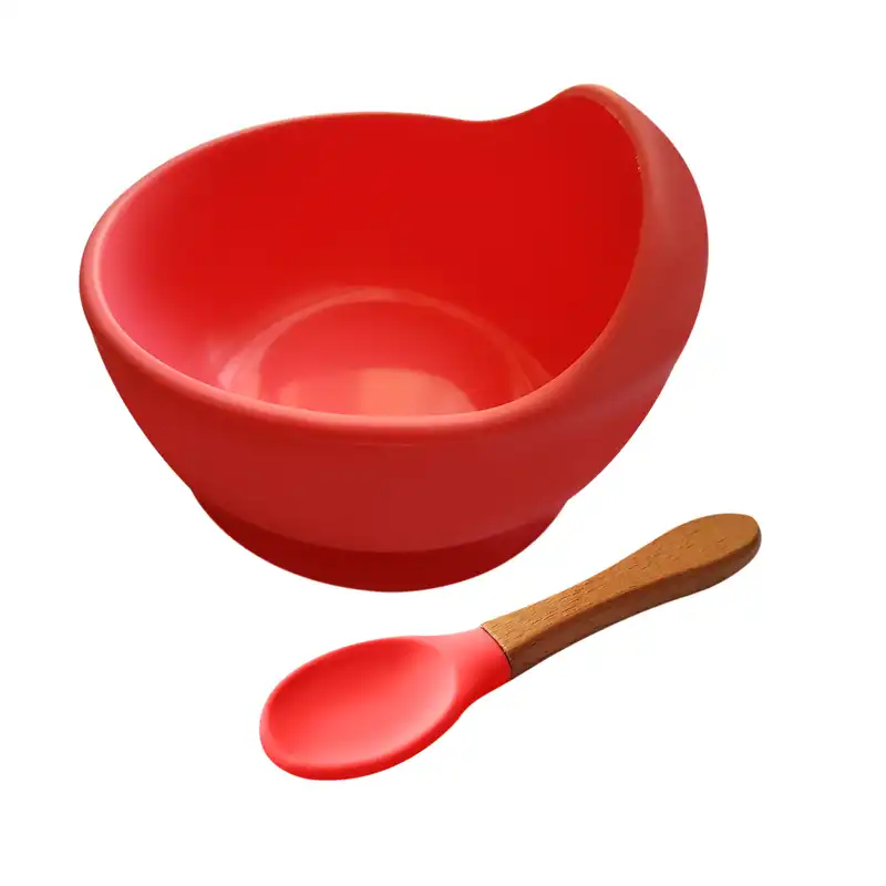 ظرف غذای کودک مدل سیلیکون بیبی  مجموعه 2 عددی