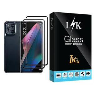 LKG LK Glass MIX002 Screen Protector For Oppo Find X3 Pro Pack Of 2