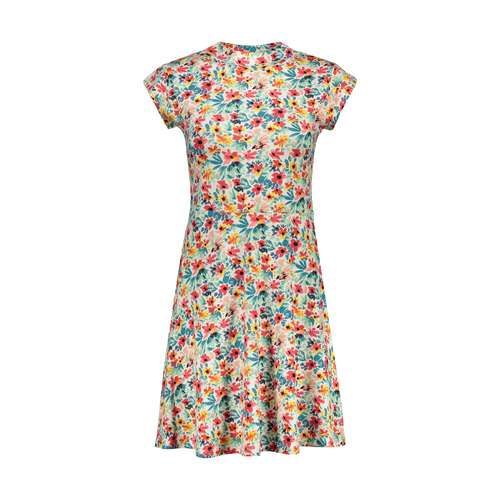 پیراهن زنانه افراتین مدل گل افشان کد 9558 رنگ سبز