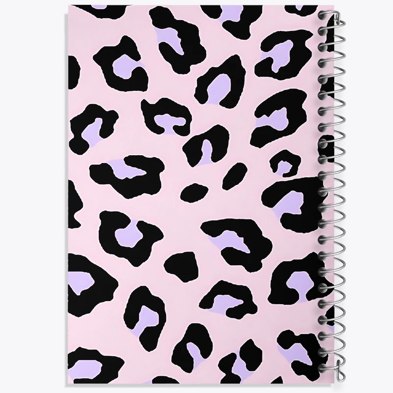 دفتر مشق 100 برگ خندالو طرح پترن پلنگی کد N2623