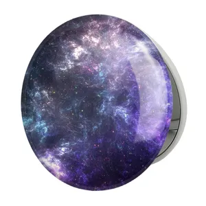 آینه جیبی خندالو طرح کهکشان و سیاره ها مدل تاشو کد 25359 
