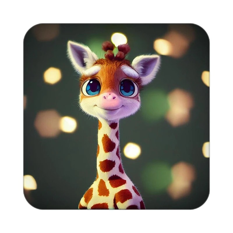 زیر لیوانی کاکتی طرح حیوانات کارتونی مدل mp27879