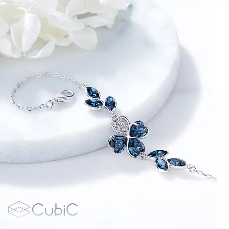 دستبند نقره زنانه کوبیک مدل 12