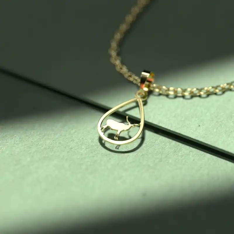 گردنبند طلا 18 عیار زنانه مدوپد مدل هندسی کد CA10439