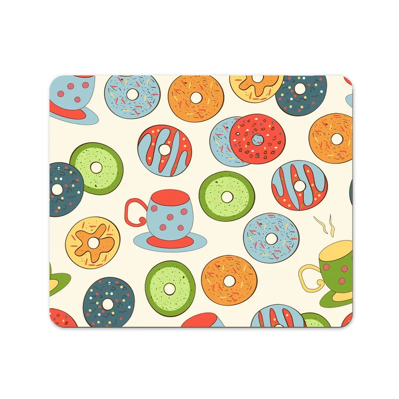 ماوس پد پاد آفرین طرح دونات کد 1080 سایز 19*24 سانتی متر