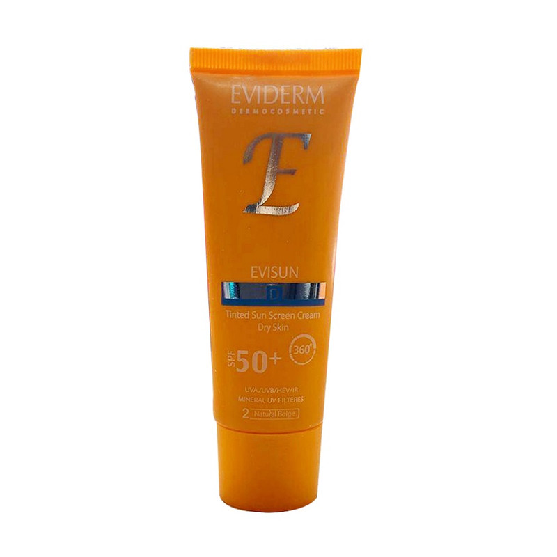 کرم ضد آفتاب رنگی اویدرم SPF 50 مدل 1017 D2 مناسب پوست های خشک حجم 40 میلی لیتر