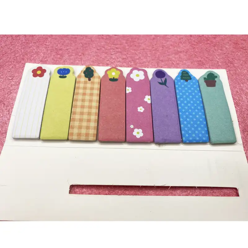 کاغذ یادداشت چسب دار مدل گیاه مجموعه 8 عددی