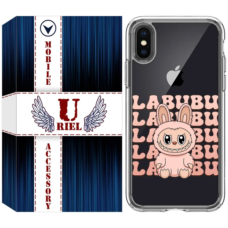 کاور یوریل مدل Clear کد 133 طرح لبوبو Labubu مناسب برای گوشی موبایل اپل iPhone X / XS