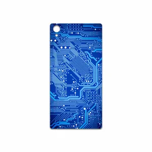 MAHOOT Blue Printed Circuit Board Cover Sticker for Sony Xperia Z1