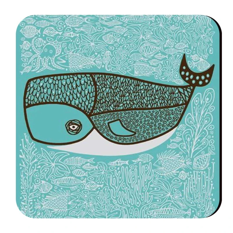  زیرلیوانی طرح نهنگ کد wzl158