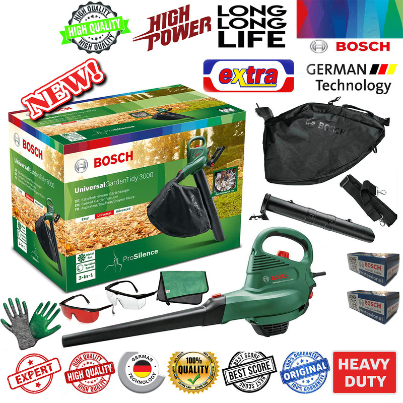 دستگاه دمنده مکنده بوش مدل Gardentidy 3000 مجموعه 5 عددی