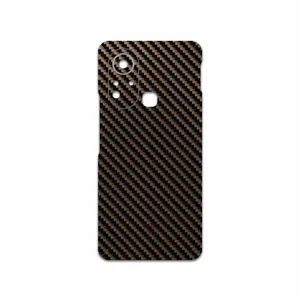 MAHOOT Glossy-Brown-Fiber Cover Sticker for Infinix Hot 11s