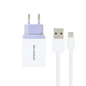  شارژر دیواری کینگ استار مدل KW155 A به همراه کابل تبدیل microUSB