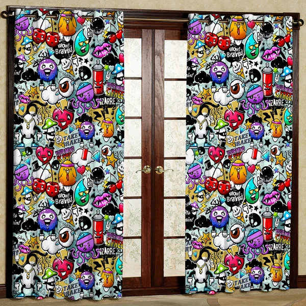 پرده مدل مخمل پانچی کد 7512 سایز 280x140 سانتی متر