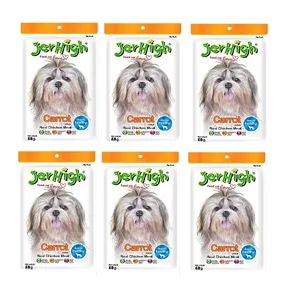 استیک تشویقی سگ جرهای مدل carot وزن 60 گرم بسته 6 عددی 