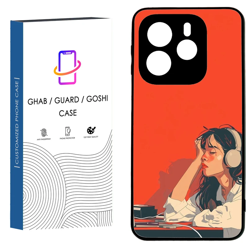 کاور قاب گارد گوشی طرح دخترانه کد 43 - TPU مناسب برای گوشی موبایل شیائومی Redmi Note 14 5G