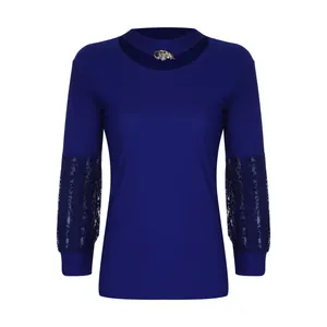 بلوز زنانه مدل 517 رنگ ابی