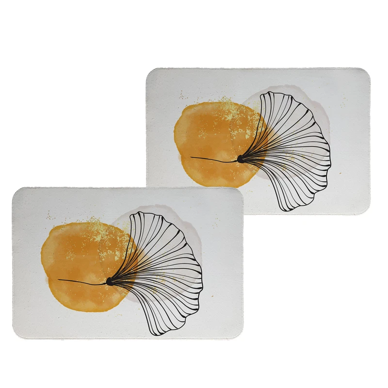 زیربشقابی طرح گل کد 8990 بسته 2 عددی 