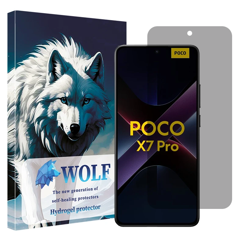 محافظ صفحه نمایش حریم شخصی ولف مدل Tough مناسب برای گوشی موبایل شیائومی Poco X7 Pro