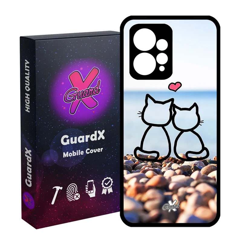 کاور گارد ایکس طرح Love مدل Glass10016 مناسب برای گوشی موبایل شیائومی Redmi Note 12 4G