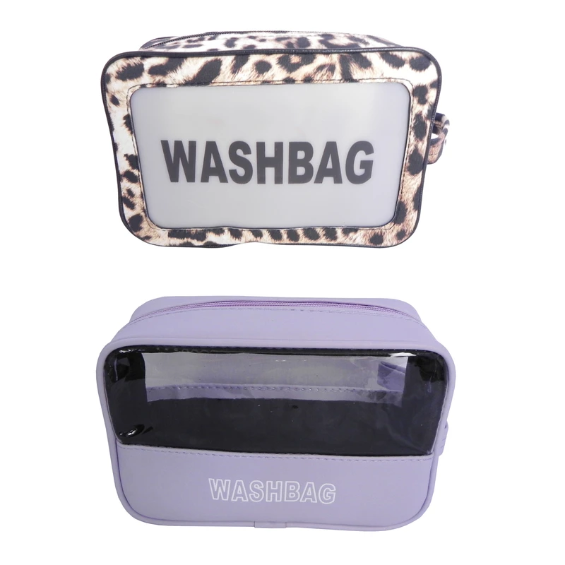 کیف لوازم آرایش زنانه کد 0065 مجموعه 2 عددی