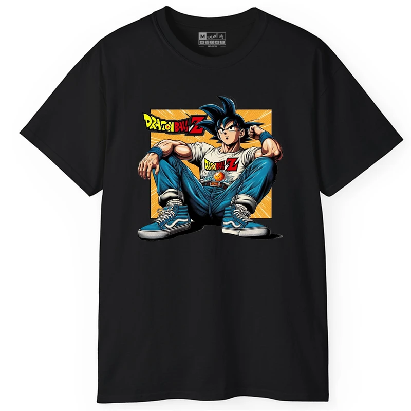 تی شرت آستین کوتاه مردانه پاد آفرین مدل اسپرت طرح انیمه Dragon Ball کد PT009