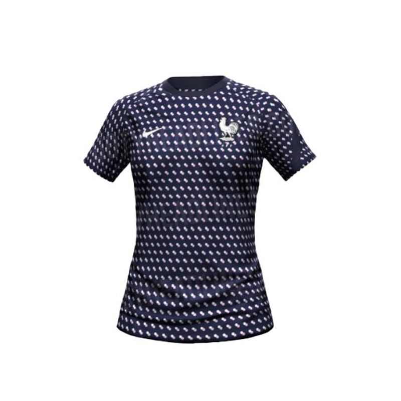 تی شرت ورزشی مردانه مدل فرانسه کد Pre match 2022