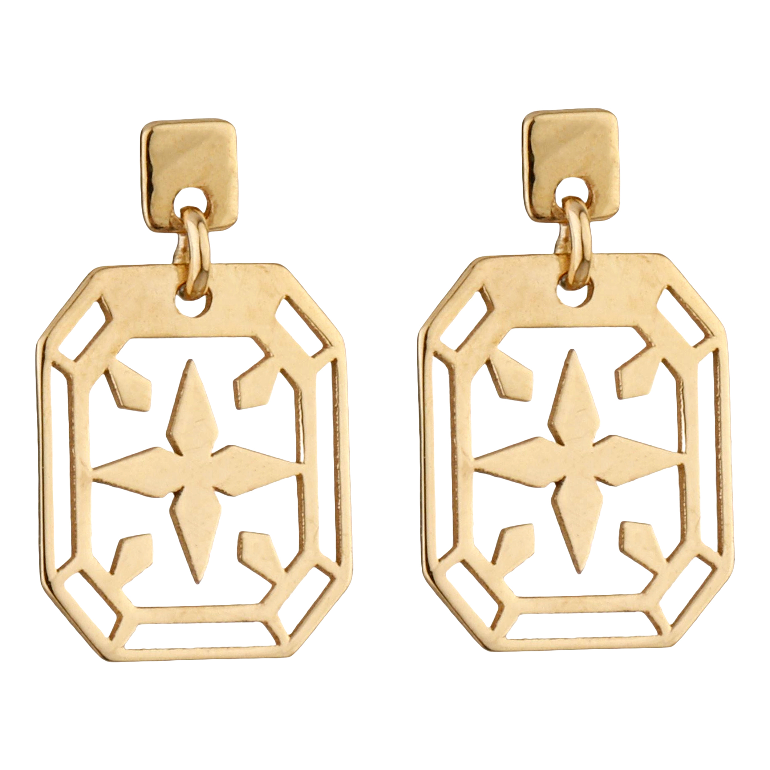 گوشواره طلا 18 عیار زنانه پرسته مدل we840