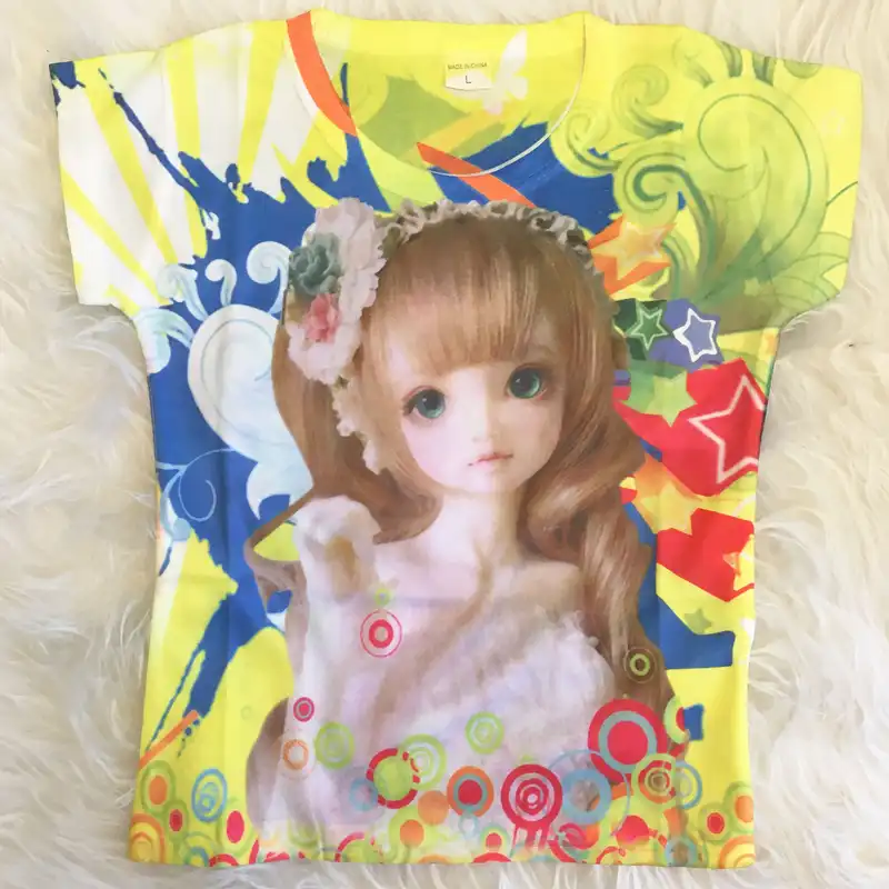 تی شرت آستین کوتاه دخترانه مدل ARM1