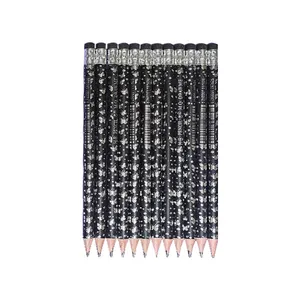 مداد مشکی مدل ام کیو طرح پروانه کد اچ 44 مجموعه 12 عددی