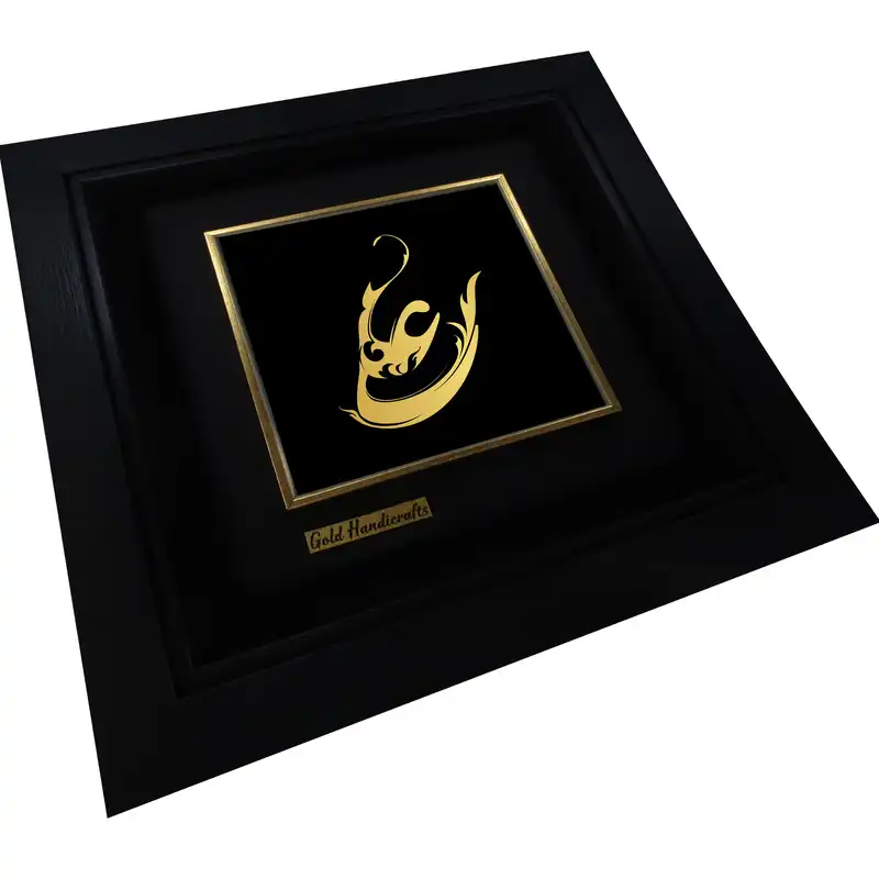 تابلو طلا کوب زرکات طرح علی مدل a18