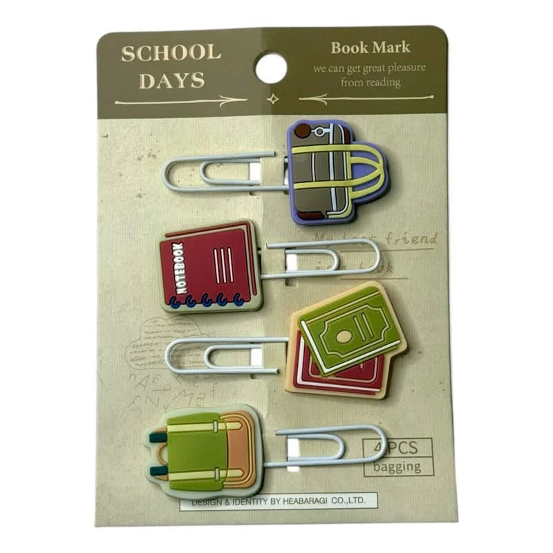 گیره کاغذ بوکمارک مدل مدرسه کد 4
