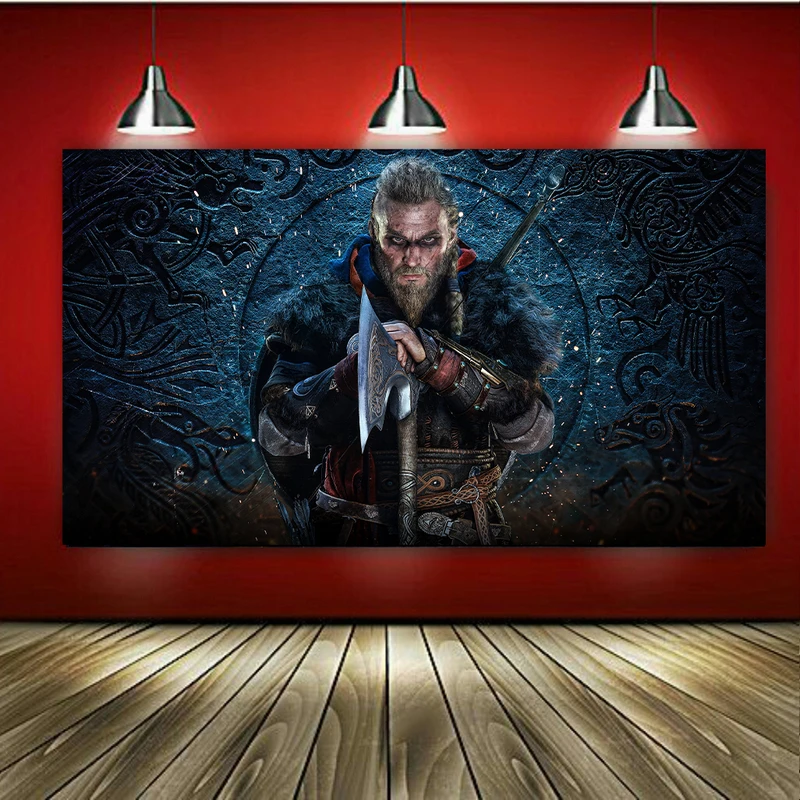 تابلو شاسی طرح گیم مدل Assassins Creed Valhalla کد AR936