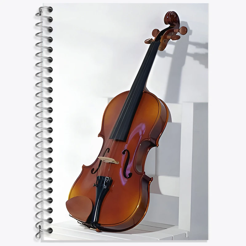 دفتر لغت 50 برگ خندالو طرح ویولن کد F6944