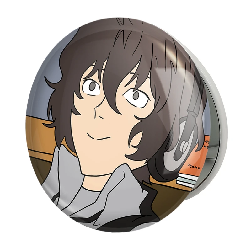 آینه جیبی خندالو طرح دازای سان انیمه سگ های ولگرد بانگو مدل تاشو کد 15657 