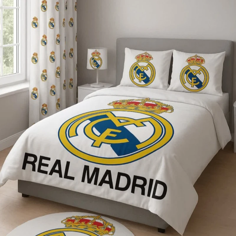 سرویس خواب 1 نفر 4 تکه مدل رئال مادرید کد 452