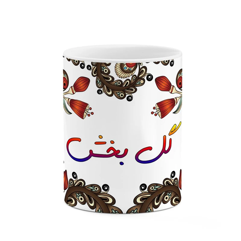 ماگ کاکتی مدل اسم گل_بخش طرح سنتی گل و بته کد mgh46699