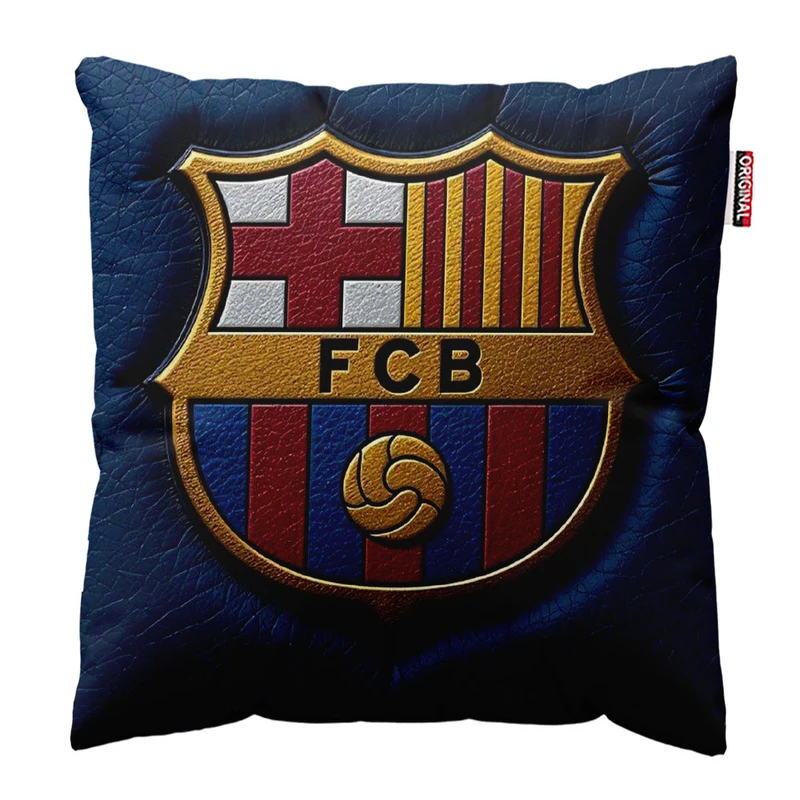  کوسن پاد آفرین طرح باشگاه بارسلونا کد 3846 سایز 30*30 سانتی متر