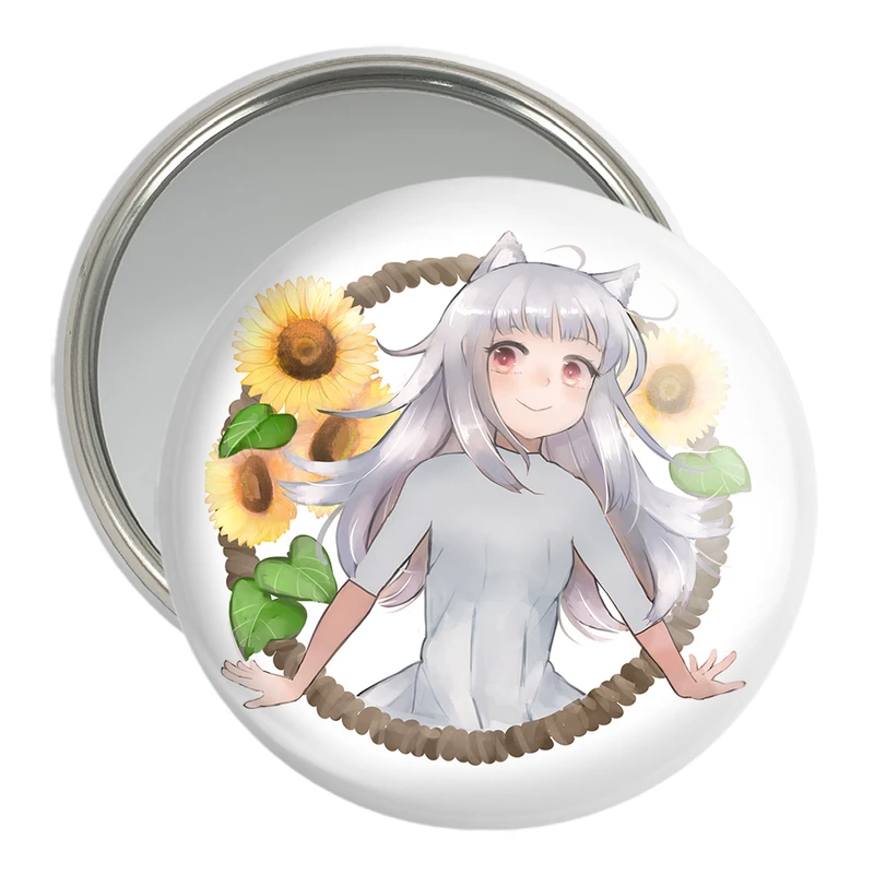 آینه جیبی خندالو مدل میوری انیمه ادویه و گرگ کد 36087