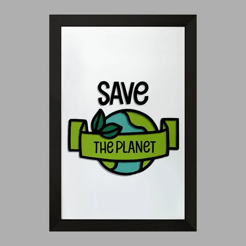 تابلو خندالو مدل حمایت از محیط زیست کد 25929