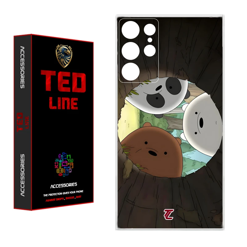 کاور تد لاین طرح خرسی کد 1101 مناسب برای گوشی موبایل سامسونگ Galaxy S21 Ultra