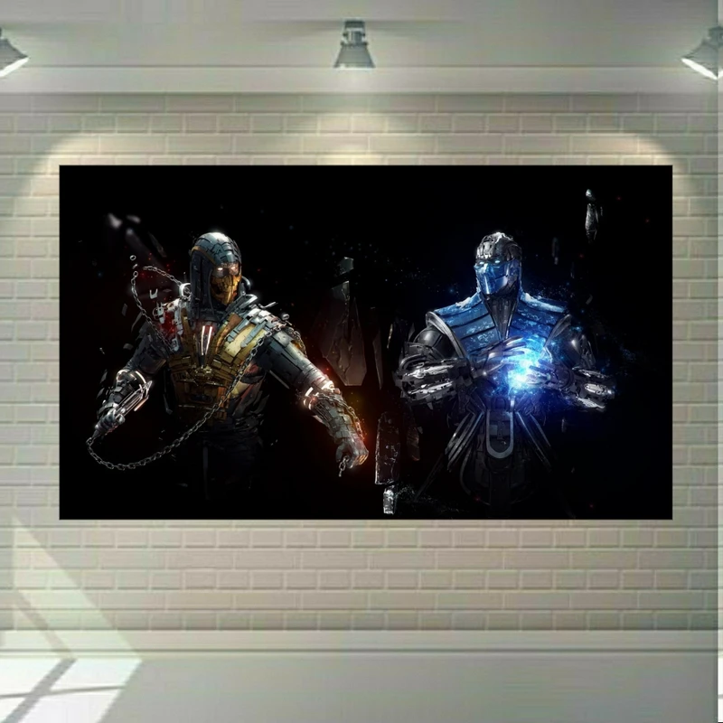 پوستر دیواری طرح گیم کمبت-Mortal Kombat مدل SDP103