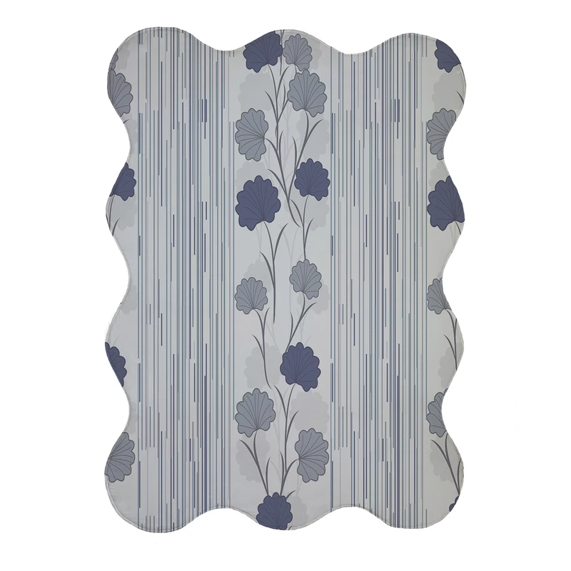 پادری مدل دالبر طرح برگ کد 9125 سایز 80x110 سانتی متر 