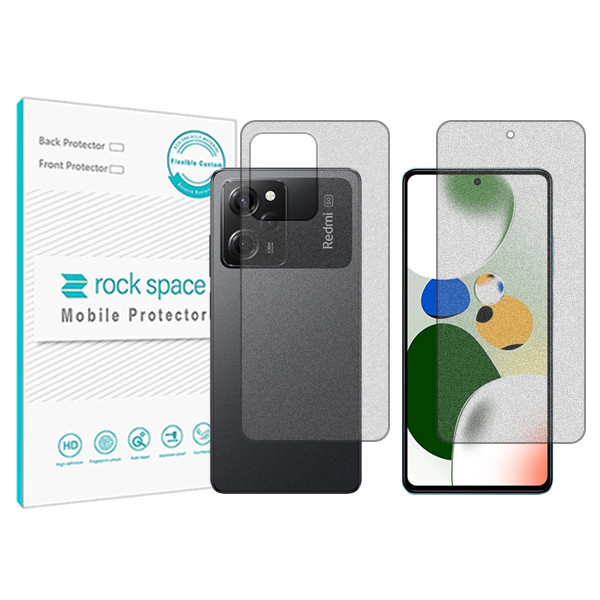 محافظ صفحه نمایش مات راک اسپیس مدل HyMTT مناسب برای گوشی موبایل شیائومی  Redmi Note 12 Pro Speed   به همراه محافظ پشت
