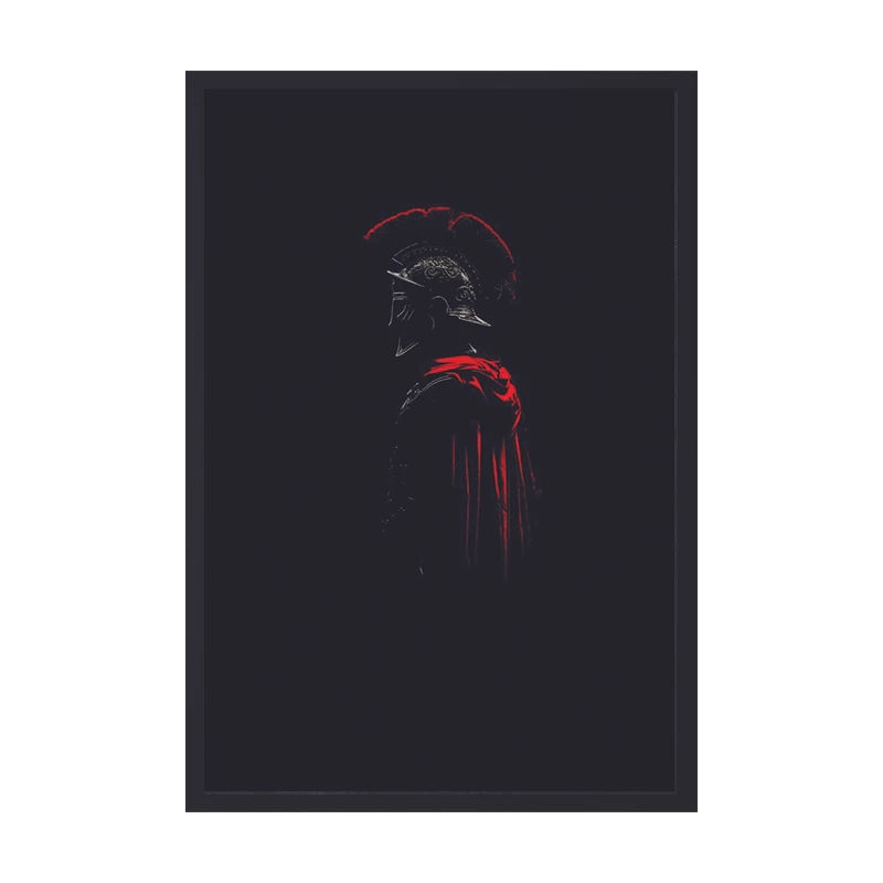 تابلو طرح گلادیاتور کد 01 فریم مشکی