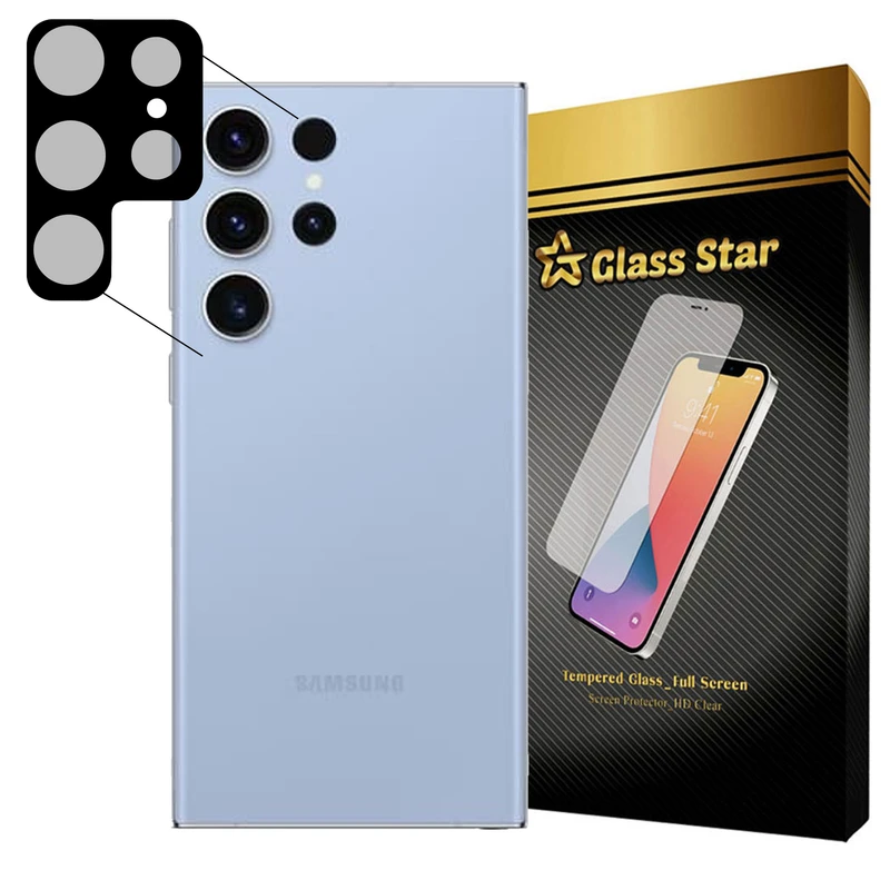 محافظ لنز دوربین گلس استار مدل 5DLENS مناسب برای گوشی موبایل سامسونگ Galaxy S23 Ultra