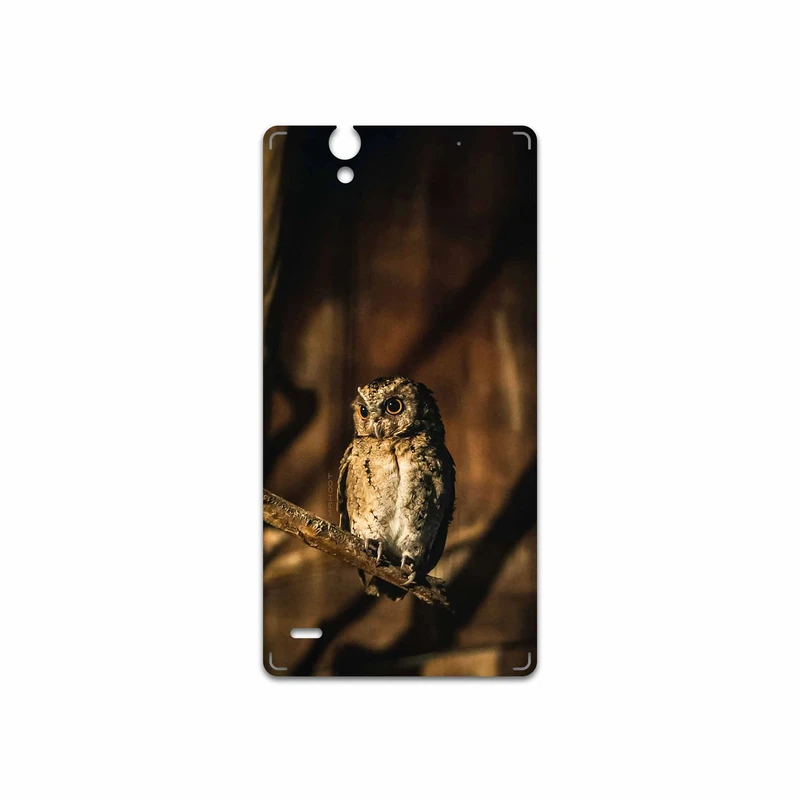برچسب پوششی ماهوت مدل Owl مناسب برای گوشی موبایل سونی Xperia C4