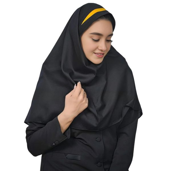 مقنعه مدل تل دار کد 90