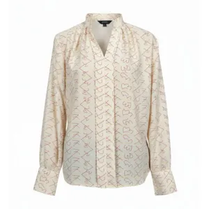 بلوز آستین بلند یقه ایستاده زنانه مدل 112750