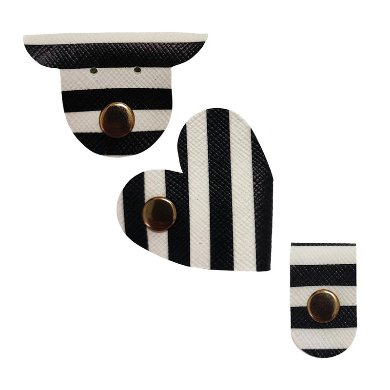 جمع کننده سیم هندزفری طرح راه راه مدل H-131 مجموعه 3 عددی